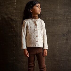 Mama Owl Siskin Speckled Cardigan 1-2Y